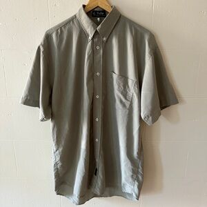 Vintage Polo by Ralph Lauren | Grey Green Button-Down Shirt | Size Large
